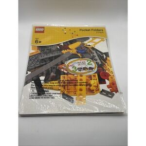 LEGO 3 Pack Lego Pocket Folders 2 Stickers Sheets New in Package, 11.75x9.5